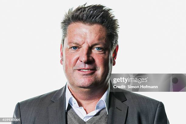 Ralf Gawlack, manager of 'Fussballverband Niederrhein', poses during DFB National Association General Manager - Photocall at DFB Headquarter on...