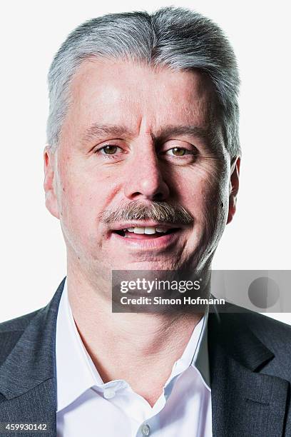 Karsten Marschner, manager of 'Hamburger Fussball-Verband', poses during DFB National Association General Manager - Photocall at DFB Headquarter on...