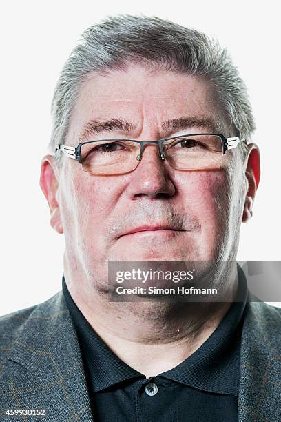 Heinz-Joachim Jungnickel, manager of 'Thueringer Fussball-Verband', poses during DFB National Association General Manager - Photocall at DFB...