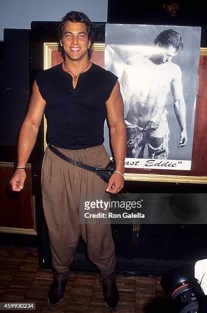 New York Police Officer Edward Mallia Promotes his 11-Page Centerfold Spread for the May 1995 Issue Playgirl Magazine on March 31, 1995 at Club Expo...