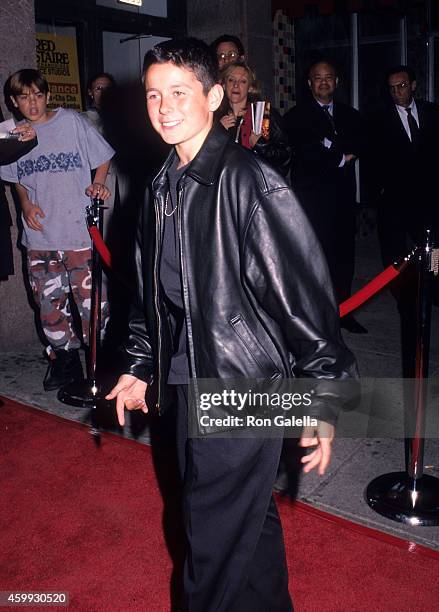 Actor Eli Marienthal attends NBC Upfront All-Star Party on May 15, 2000 at Ruby Foo's in New York City.