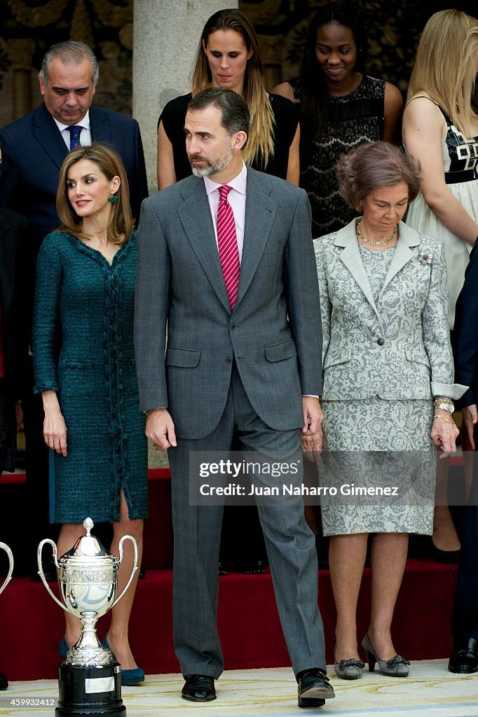 Spanish Royals Deliver the National Sports Awards 2013