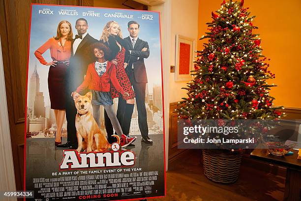 Atmosphere at the"Annie" Cast Photo Call at Crosby Street Hotel on December 4, 2014 in New York City.