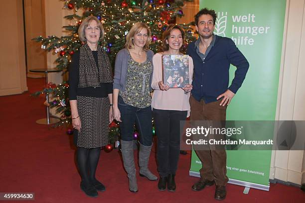 Baerbel Dieckmann, Gesine Cukrowski, Mirjam Knickriem and Oliver Mommsen attend the 'Mein Mali' Book Presentation at Komische Oper on December 4,...