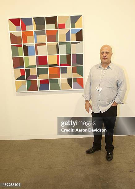 Eduardo Brandao from the Vermelho gallery attends Art Basel Miami Beach 2014 - VIP Preview at the Miami Beach Convention Center on December 3, 2014...