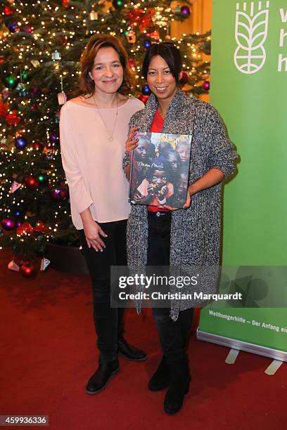 Mirjam Knickriem and Minh-Khai Phan-Thi attend the 'Mein Mali' Book Presentation at Komische Oper on December 4, 2014 in Berlin. Photo by Christian...