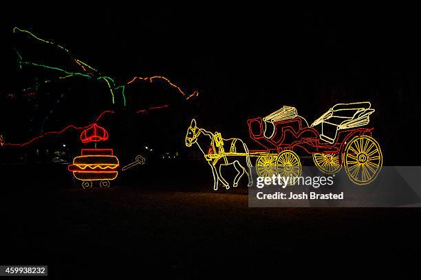 Christmas light display at Celebration in the Oaks at City Park on December 3, 2014 in New Orleans, Louisiana.