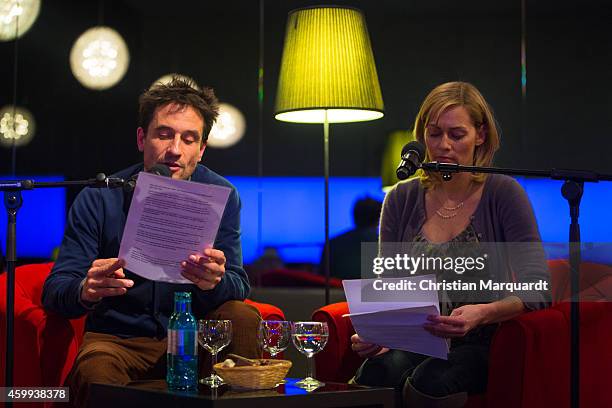 Oliver Mommsen and Gesine Cukrowski attend the 'Mein Mali' Book Presentation at Komische Oper on December 4, 2014 in Berlin. Photo by Christian...