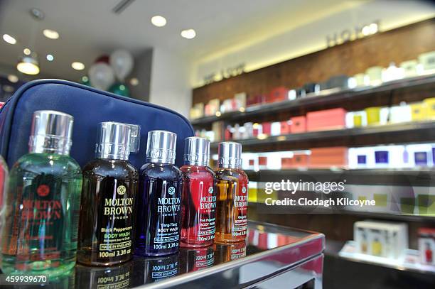 General view as Molton Brown opens it's new Grafton Street Flagship Store on December 4, 2014 in Dublin, Ireland.