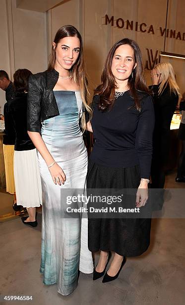 Amber Le Bon and Monica Vinader attend the Monica Vinader Flagship Store Opening on December 4, 2014 in London, England.