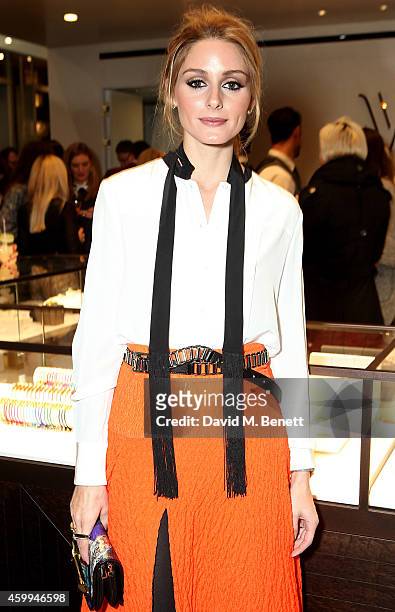 Olivia Palermo attends the Monica Vinader Flagship Store Opening on December 4, 2014 in London, England.