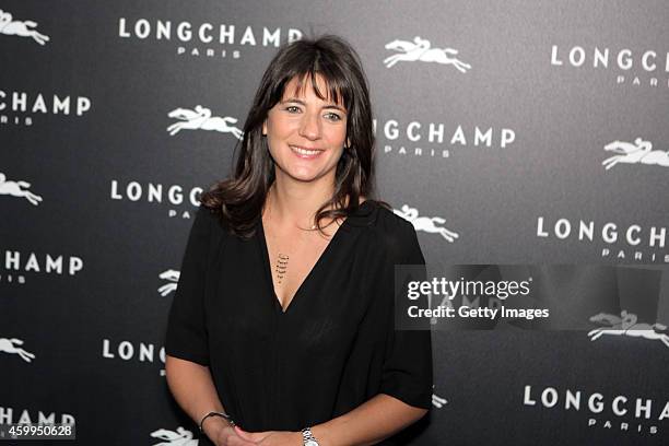 Estelle Denis attends the Longchamp Elysees 'Lights on Party' Boutique Launch on December 4, 2014 in Paris, France.