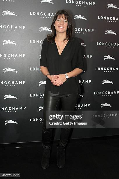 Estelle Denis attends the Longchamp Elysees 'Lights on Party' Boutique Launch on December 4, 2014 in Paris, France.