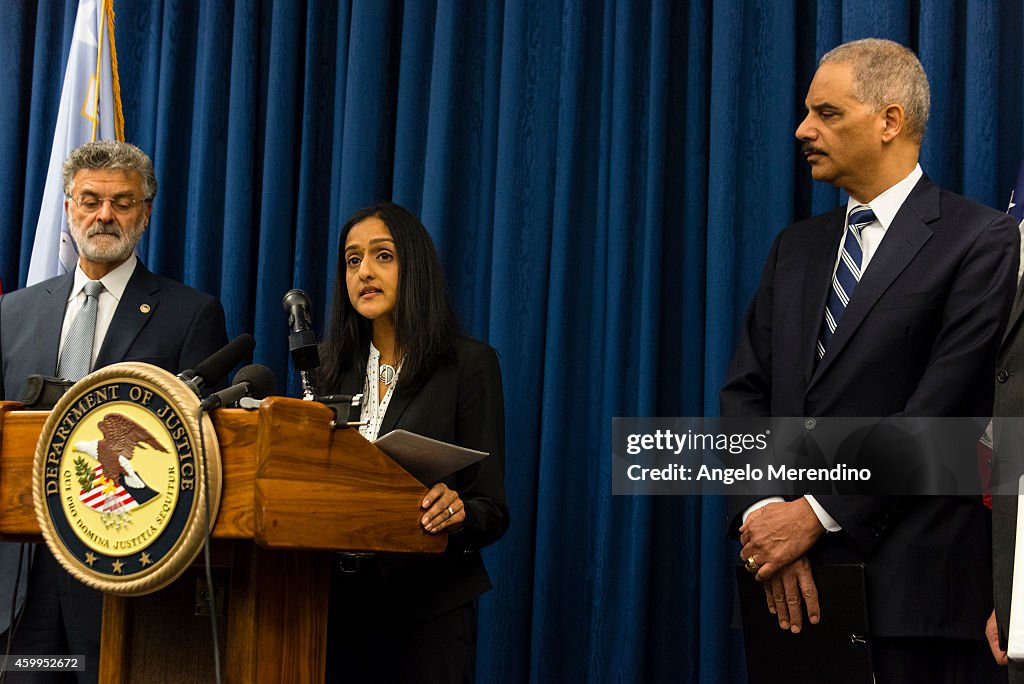 Attorney General Eric Holder Holds Roundtable With Cleveland Law Enforcement Officials