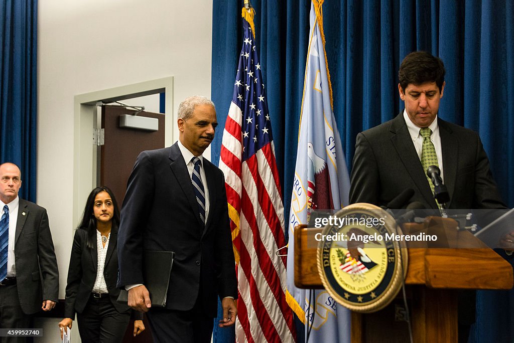 Attorney General Eric Holder Holds Roundtable With Cleveland Law Enforcement Officials