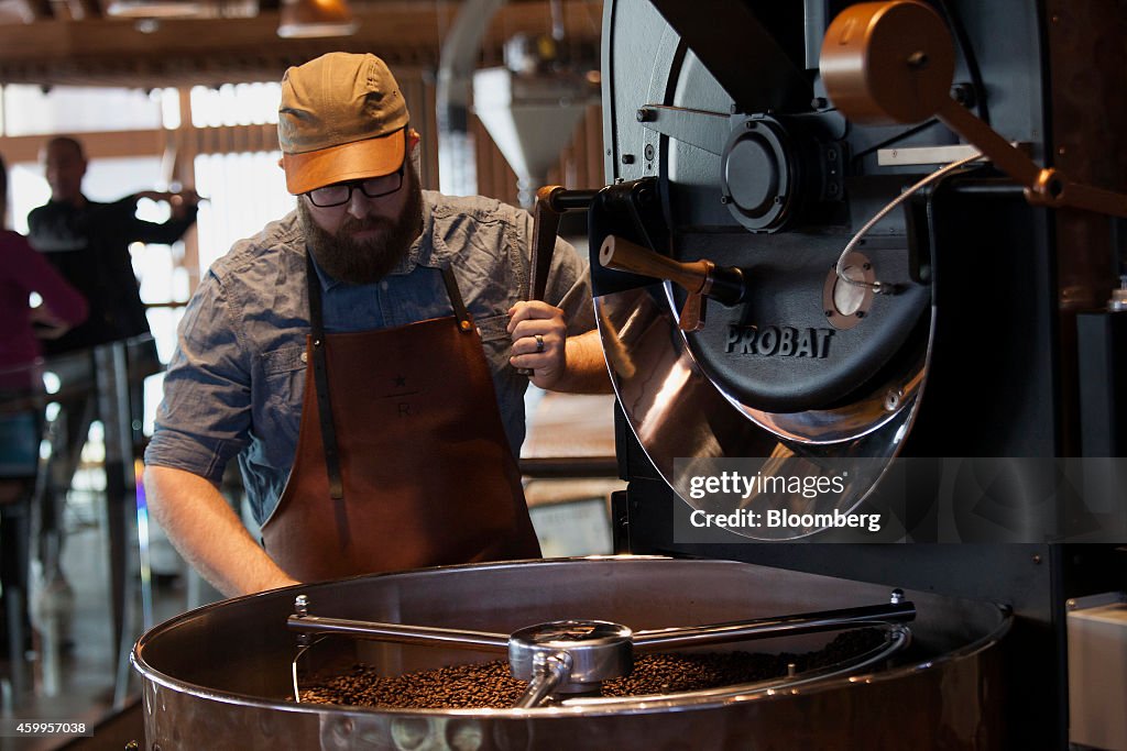 Operations Inside The Starbucks Corp. Reserve Roastery And Tasting Room