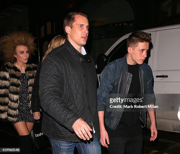 Tallia Storm and Brooklyn Beckham at Cafe KaiZen on December 4, 2014 in London, England.