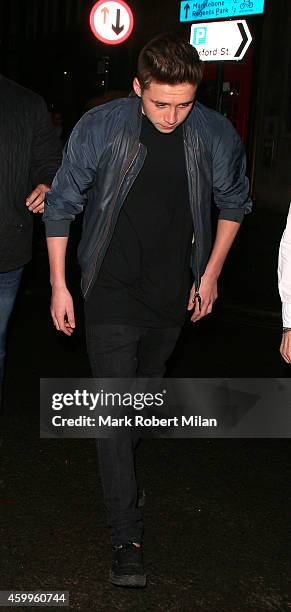 Brooklyn Beckham at Cafe KaiZen on December 4, 2014 in London, England.