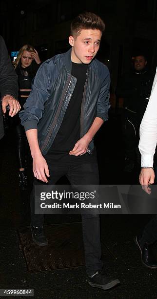 Brooklyn Beckham at Cafe KaiZen on December 4, 2014 in London, England.