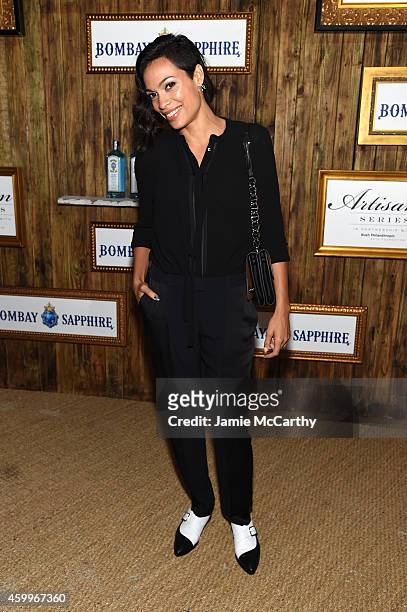 Actress Rosario Dawson attends the 5th Annual Bombay Sapphire Artisan Series Finale at Tent at Soho Beach House on December 4, 2014 in Miami, Florida.