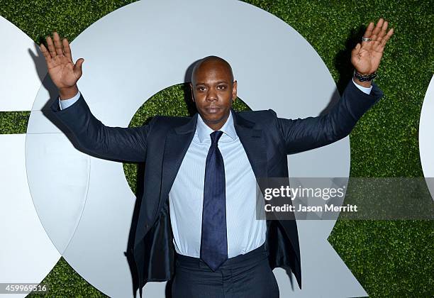 Comedian Dave Chappelle attends the 2014 GQ Men Of The Year party at Chateau Marmont on December 4, 2014 in Los Angeles, California.