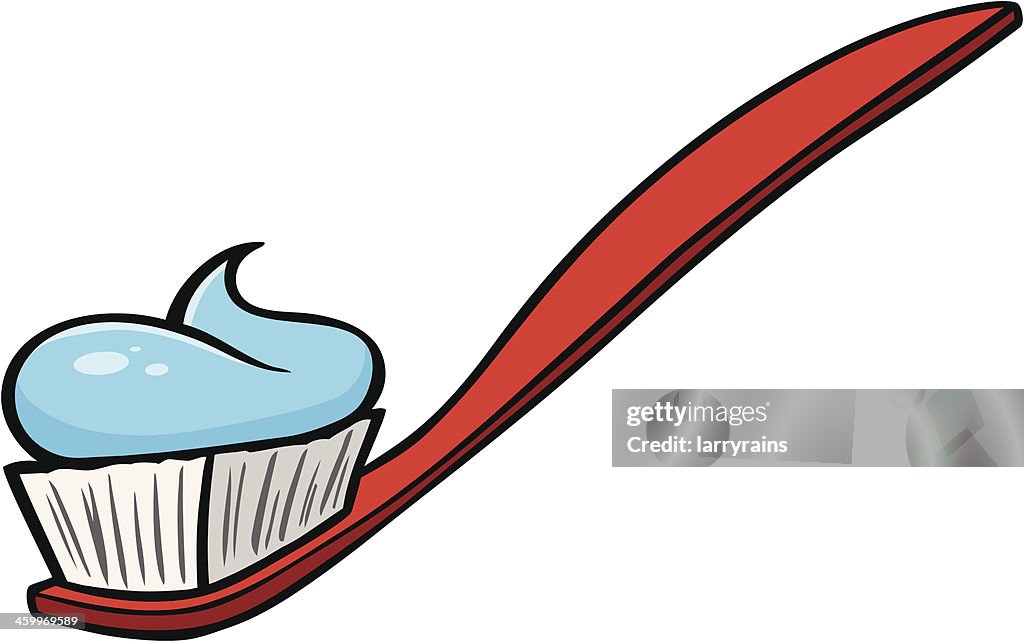 Toothbrush with Paste