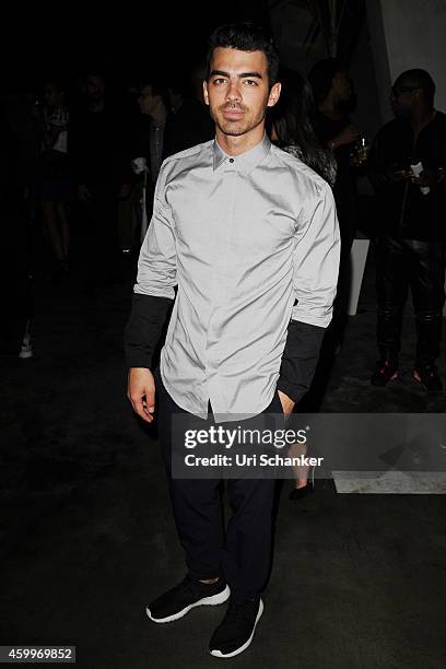 Joe Jonas attends Paper Magazine, Sprout By HP & DKNY Break The Internet Issue Release - Arrivals at 1111 Lincoln Road on December 4, 2014 in Miami,...