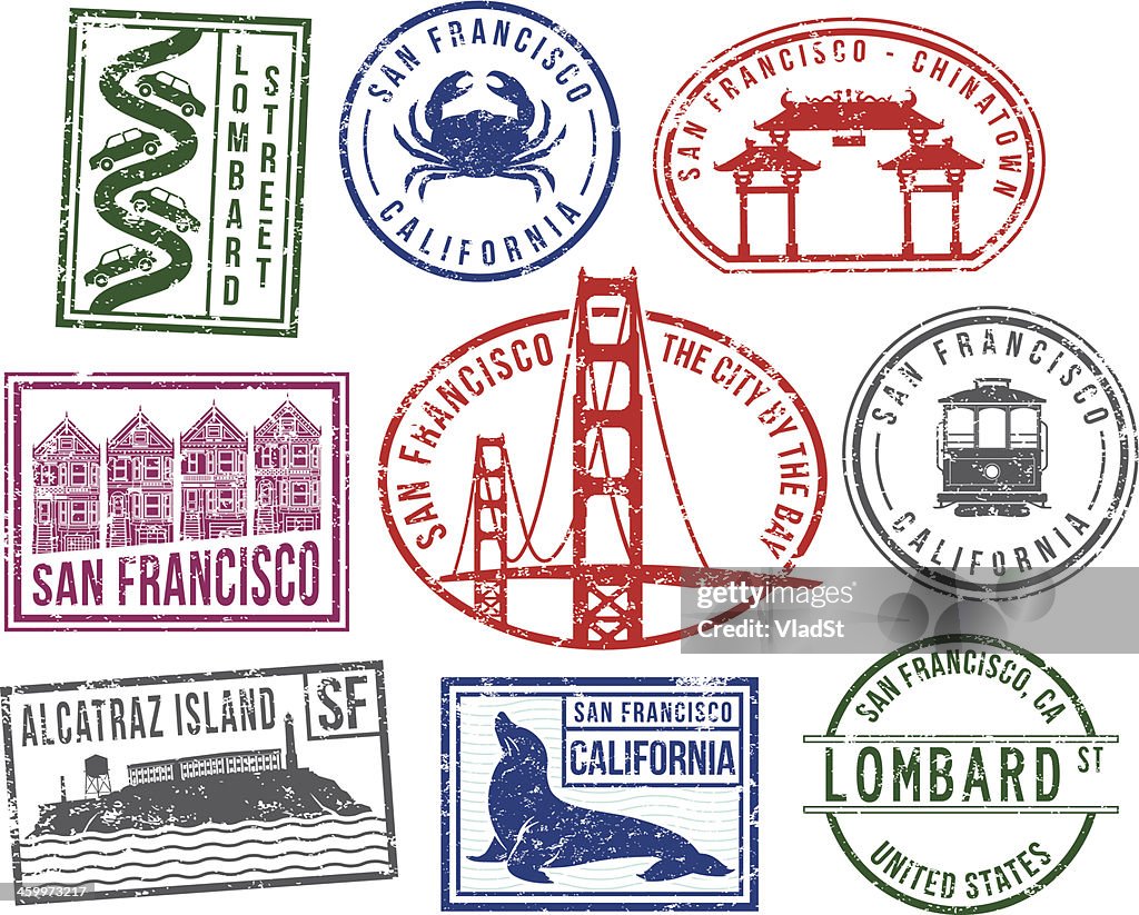 San Francisco rubber stamps