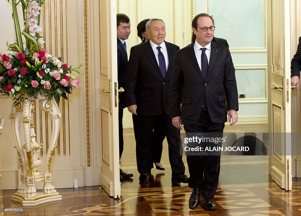 KAZAKHSTAN-FRANCE-DIPLOMACY