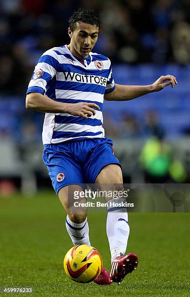 Stephen Kelly of Reading in action during the Sky Bet Championship match between Reading and Nottingham Forest at Madejski Stadium on January 01,...