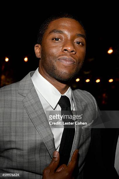 Actor Chadwick Boseman attends the 2014 GQ Men Of The Year party at Chateau Marmont on December 4, 2014 in Los Angeles, California.