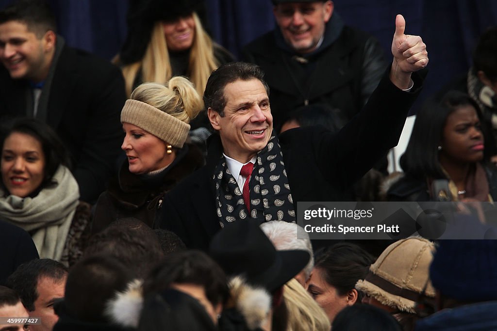 Bill De Blasio Sworn In As New York City Mayor