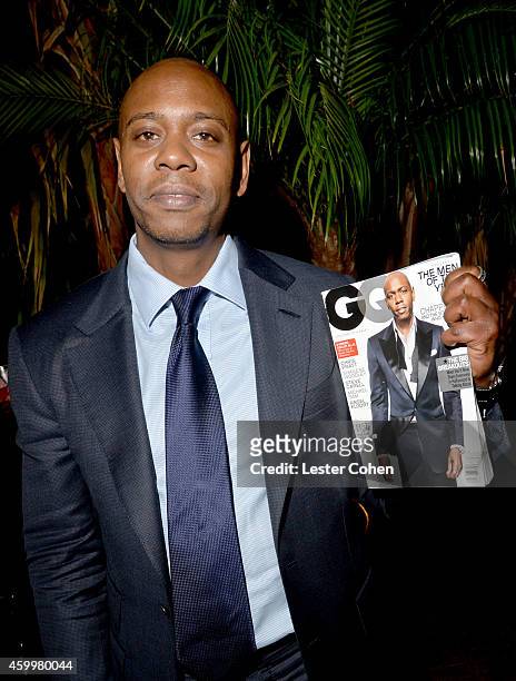 Comedian Dave Chappelle attends the 2014 GQ Men Of The Year party at Chateau Marmont on December 4, 2014 in Los Angeles, California.