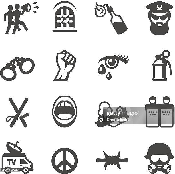 mobico icons - riot protest - dictator 幅插畫檔、美工圖案、卡通及圖標