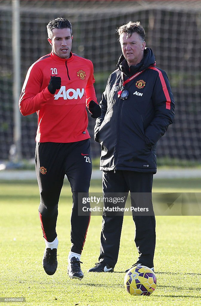 Manchester United Training and Press Conference