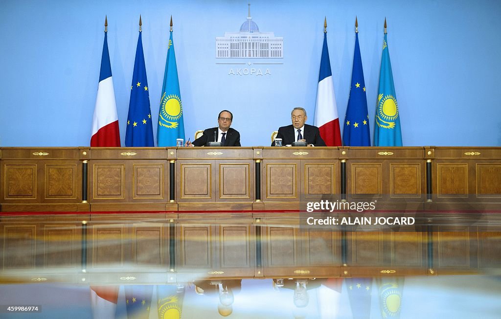 KAZAKHSTAN-FRANCE-DIPLOMACY