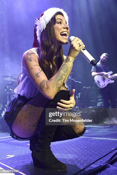 Christina Perri performs during 97.3 Alice in Winterland at The Masonic on December 4, 2014 in San Francisco, California.