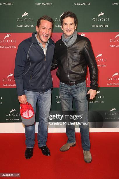 Benjamin Castaldi and Guillaume Canet attend the Gucci Paris master Day 2 on December 5, 2014 in Villepinte, France.