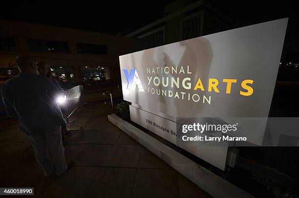 General view of atmosphere at the YoungArts and MoMa PS1 reception celebrating Zero Tolerance: Miami on December 5, 2014 in Miami, Florida.