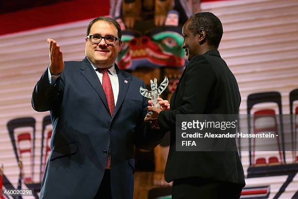 Victor Montagliani, Chairman of the National Organising Committee for the FIFA Woman`s World Cup 2015 and Canadian Soccer Association President...