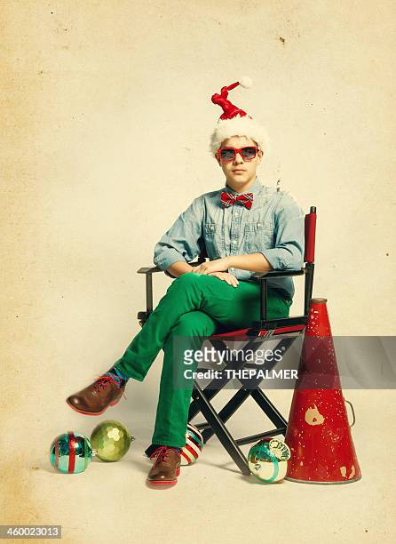 the christmas movie director - christmas movie stock pictures, royalty-free photos & images