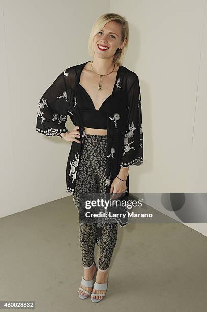 Musician Grace Weber attends the YoungArts and MoMa PS1 reception celebrating Zero Tolerance: Miami on December 5, 2014 in Miami, Florida.