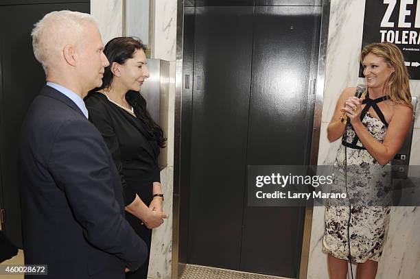 Sarah Arison speaks at the YoungArts and MoMa PS1 reception celebrating Zero Tolerance: Miami on December 5, 2014 in Miami, Florida.