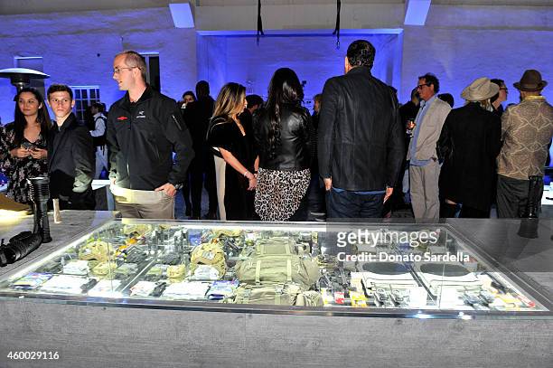 General view of the atmosphere at the launch of Just One Eye's Ulysses Tier 1: The Ultimate Disaster Relief Kit on December 5, 2014 in Los Angeles,...