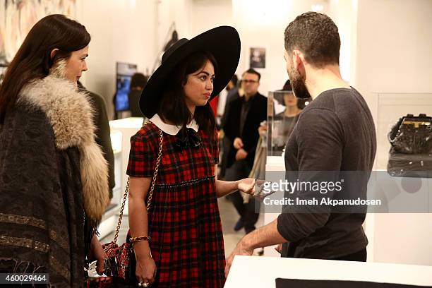 Singer/songwriter Aura Dione attends the launch of Just One Eye's Ulysses Tier 1: The Ultimate Disaster Relief Kit on December 5, 2014 in Los...