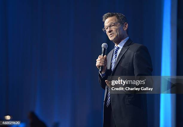 Co-Founder of generosity.org Philip Wagner speaks on stage at the 6th Annual Night of Generosity Gala presented by generosity.org at the Beverly...