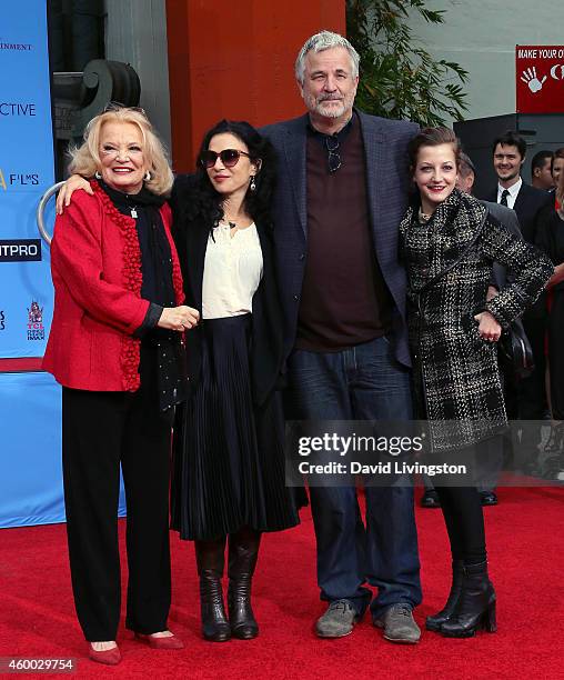 Actress Gena Rowlands, daughter Xan Cassavetes, son director Nick Cassavetes and granddaughter Alexandra Cassavetes attend Gena Rowlands immortalized...