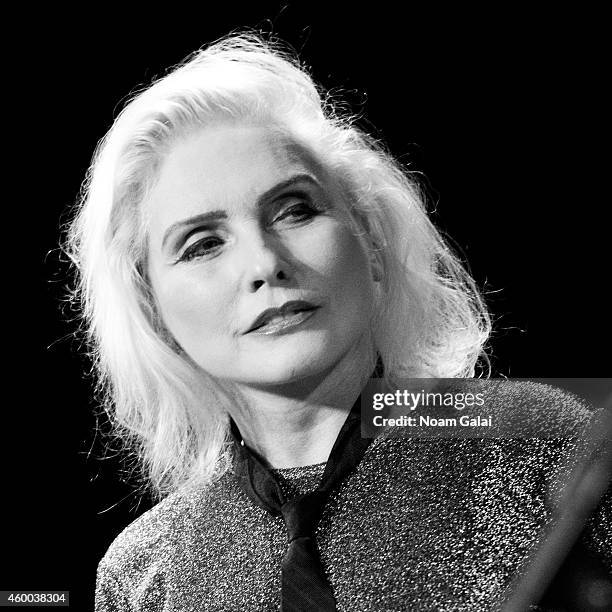 Singer Debbie Harry of Blondie performs during the 34th Annual John Lennon Tribute Benefit Concert at Symphony Space on December 5, 2014 in New York...