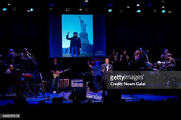 Singer Ben E. King performs during the 34th Annual John Lennon Tribute Benefit Concert at Symphony Space on December 5, 2014 in New York City.