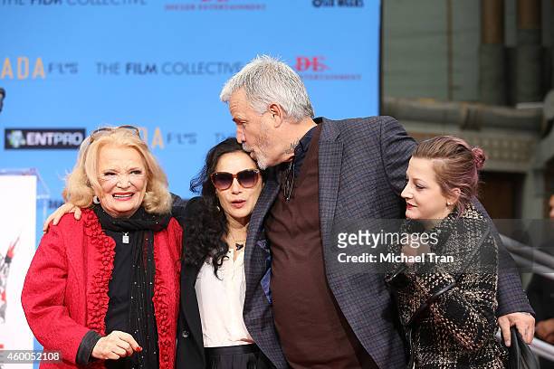 Actress Gena Rowlands, daughter Xan Cassavetes, son director Nick Cassavetes and granddaughter Alexandra Cassavetes attend the hand/footprint...
